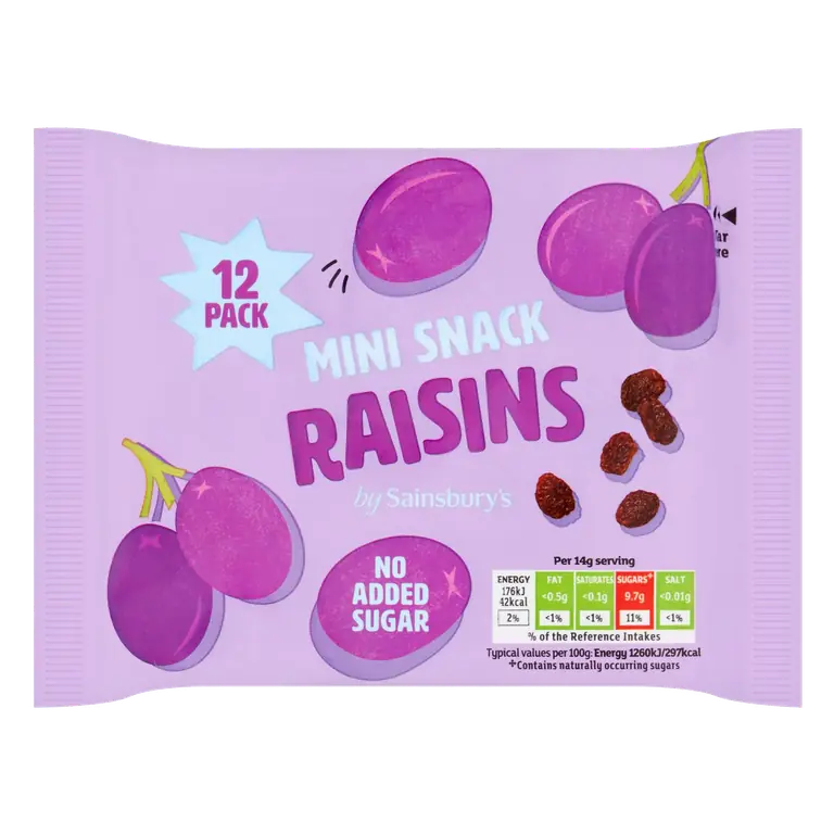 Mini Snack Raisins 12x14g