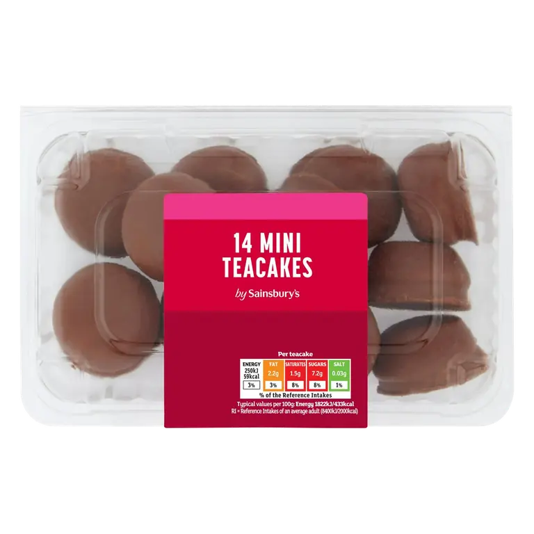 Mini Teacakes Cake Bites x14