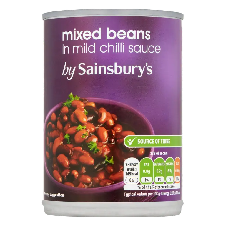 Mixed Beans in Mild Chilli Sauce 395g
