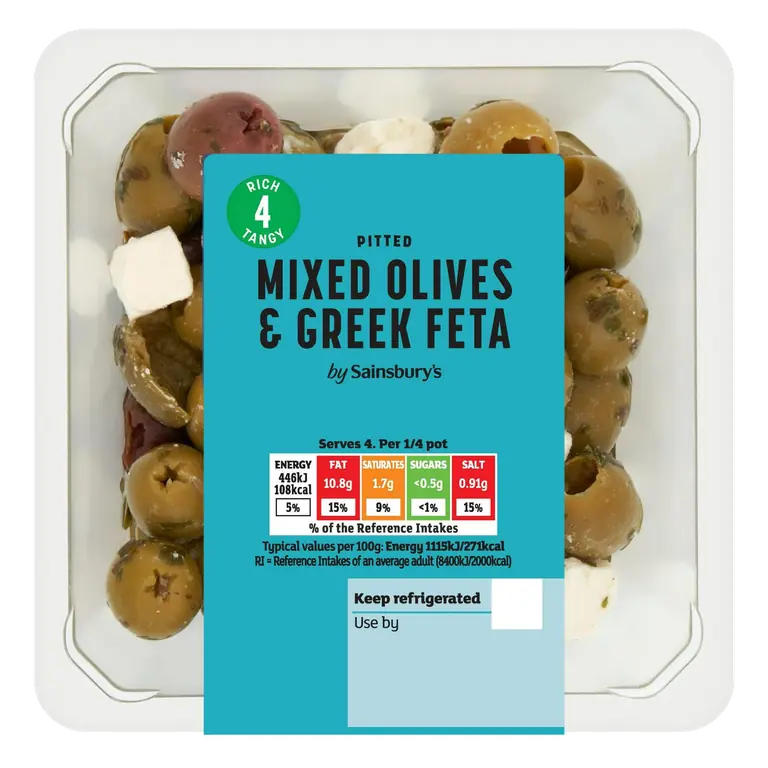 Mixed Olives & Greek Feta 160g