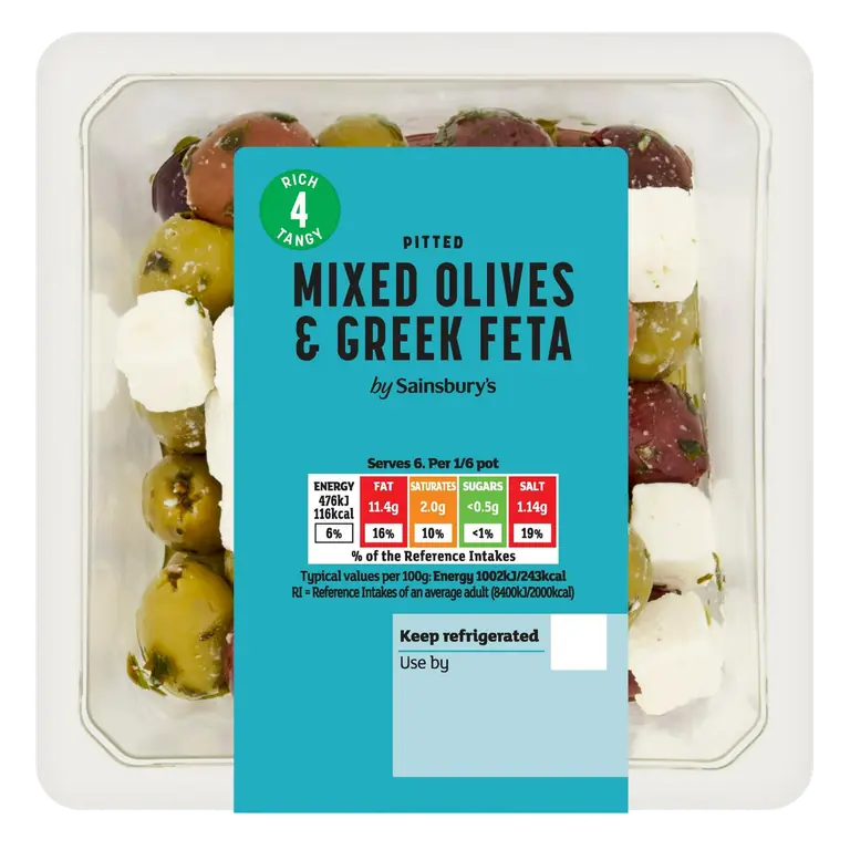Mixed Olives & Greek Feta 285g