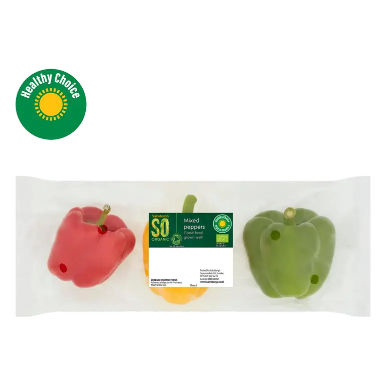 Mixed Peppers, SO Organic x3 (Colours may vary)
