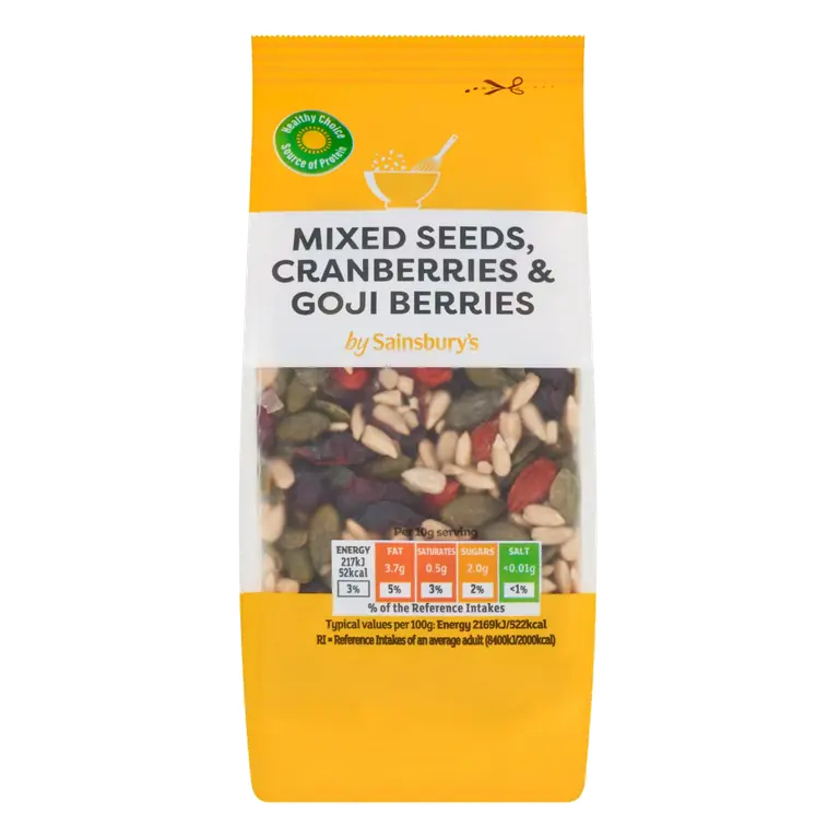 Mixed Seeds, Cranberries & Goji Berries 100g