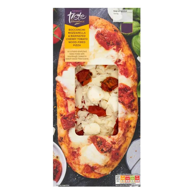 Mozzarella & Cherry Tomato Pizza, Taste the Difference 260g