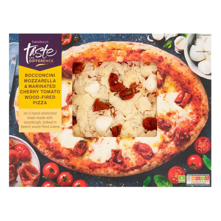Mozzarella & Cherry Tomato Pizza, Taste the Difference 484g