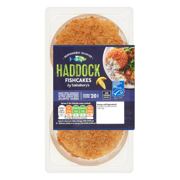 MSC Haddock Fishcakes x2 270g