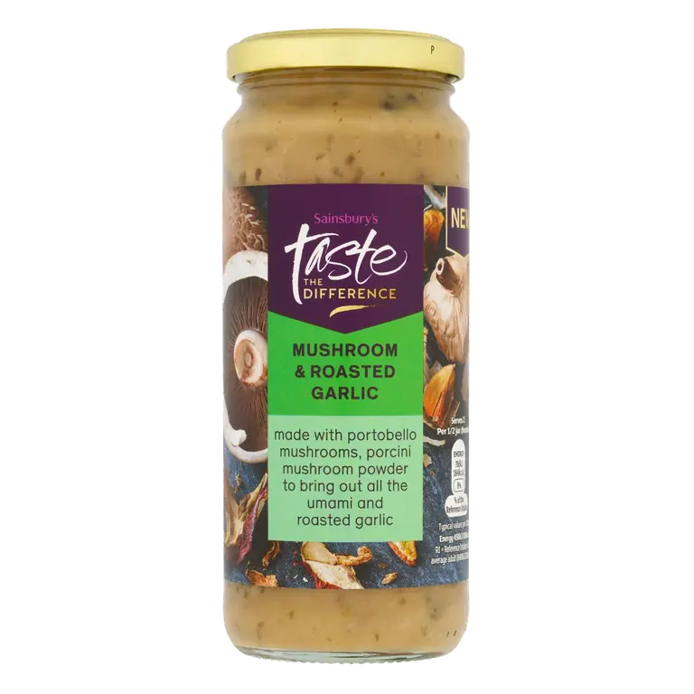 Mushroom & Roasted Garlic Pasta Sauce, Taste the Difference 340g