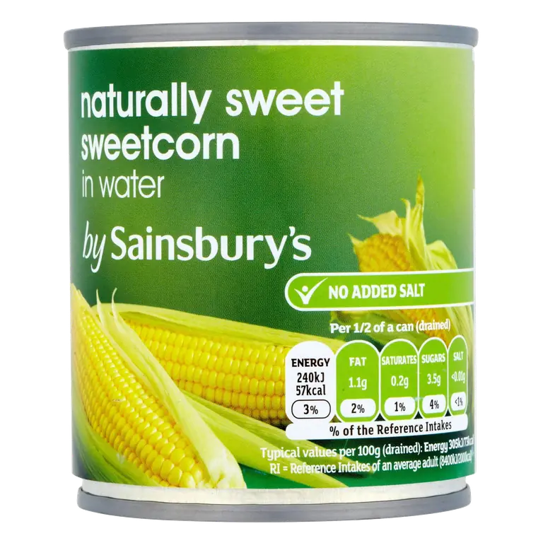 Naturally Sweet Sweetcorn In Water 198g (157g*)