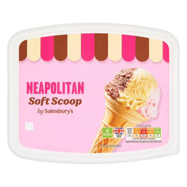 Neapolitan Soft Scoop 2L