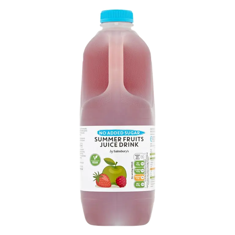No Added Sugar Summer Fruits Juice Drink 2L