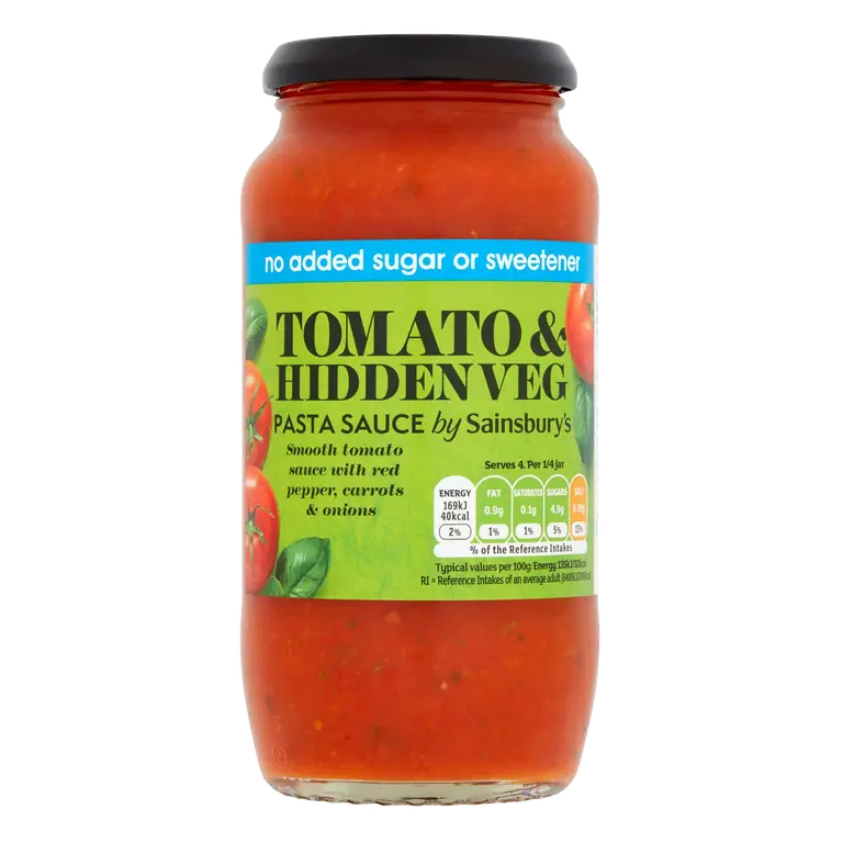 No Added Sugar Tomato & Hidden Veg Pasta Sauce 500g