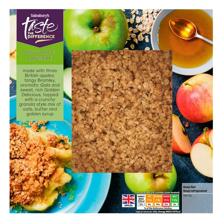 Oat & Apple Crumble, Taste the Difference 500g