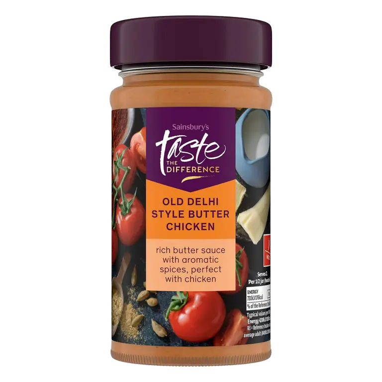 Old Delhi Style Butter Chicken Curry Sauce, Taste the Difference 340g