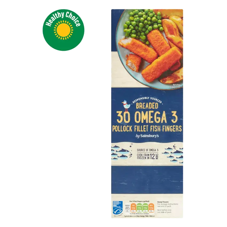 Omega 3 Fish Fingers x30 900g