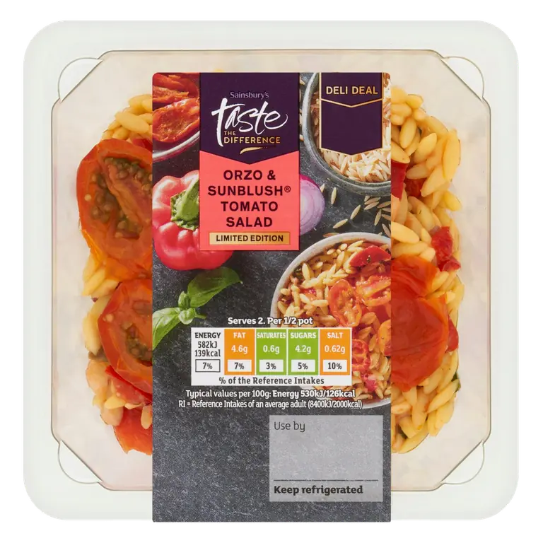 Orzo & Sunblush Tomato Salad, Limited Edition, Taste the Difference 220g
