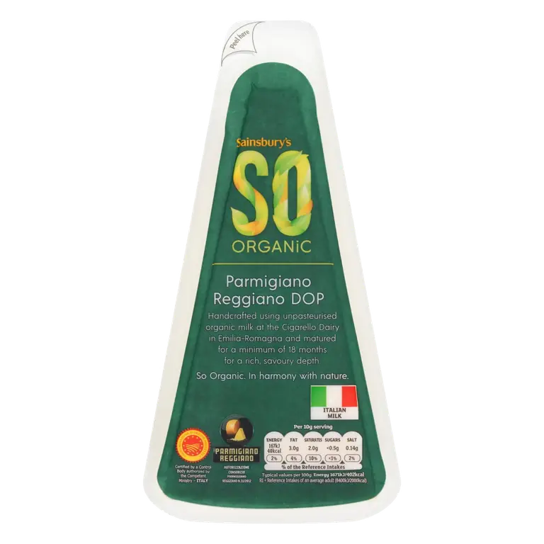 Parmigiano Reggiano Cheese, SO Organic 200g