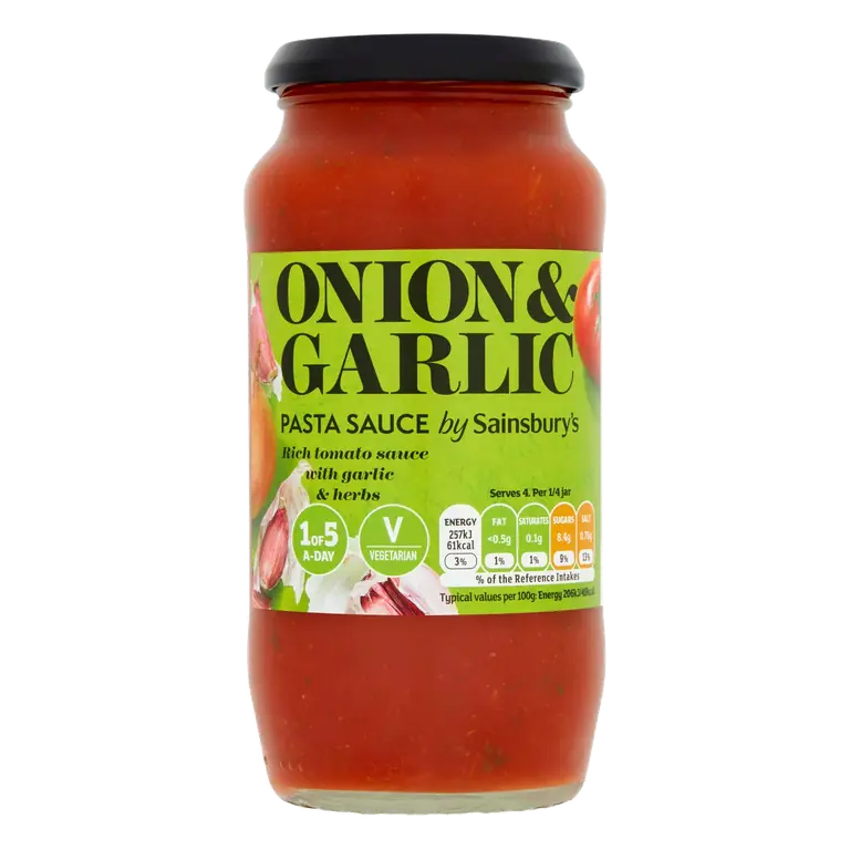 Pasta Sauce, Onion & Garlic 500g