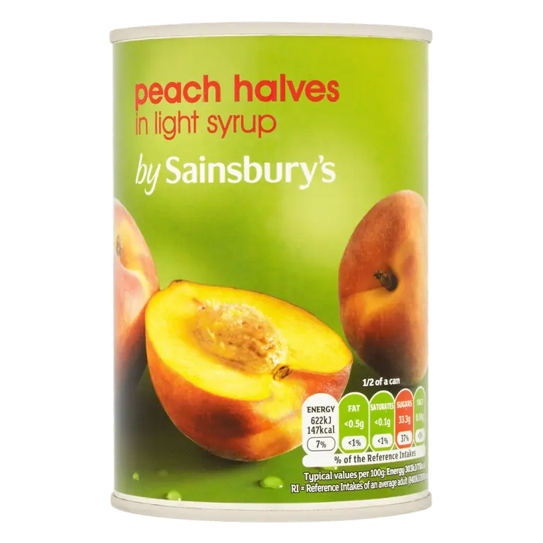 Peach Halves In Syrup 411g