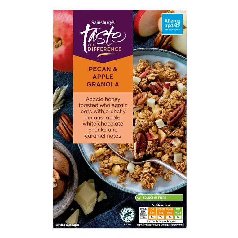 Pecan & Apple Granola, Taste the Difference 500g