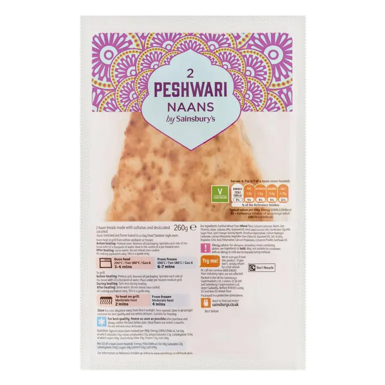 Peshwari Naan x2 260g