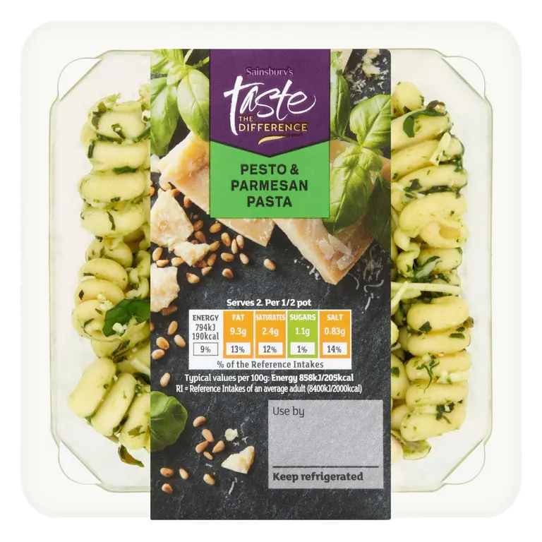 Pesto & Parmesan Pasta, Taste The Difference 185g