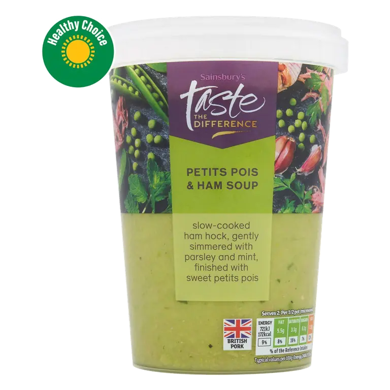 Petits Pois & Ham Soup, Taste the Difference 600g