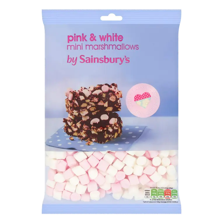 Pink & White Mini Mallows 150g
