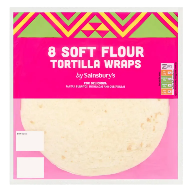 Plain Flour Tortillas x8 320g