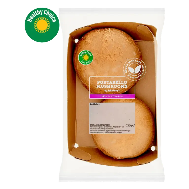 Portabello Vitamin D Mushrooms 150g