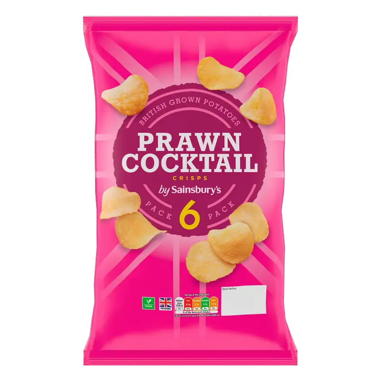 Prawn Cocktail Multipack Crisps 6x25g