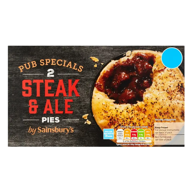 Pub Specials Steak & Ale Pies x2 400g