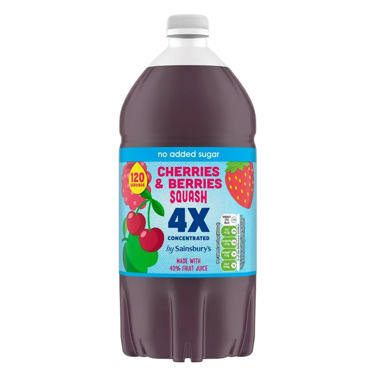 Quadruple Strength Cherries & Berries Squash 1.5L