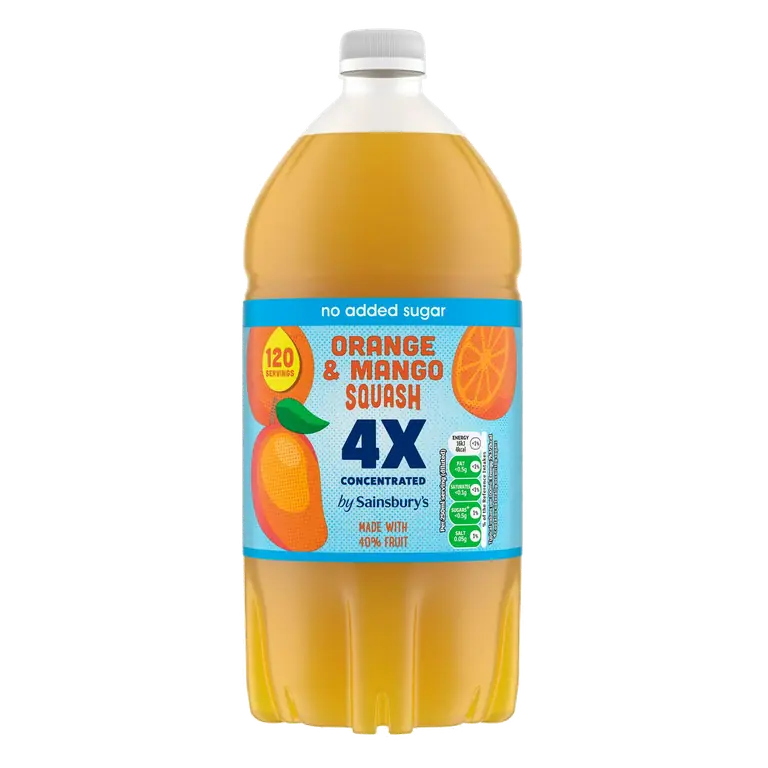 Quadruple Strength Orange & Mango Squash 1.5L