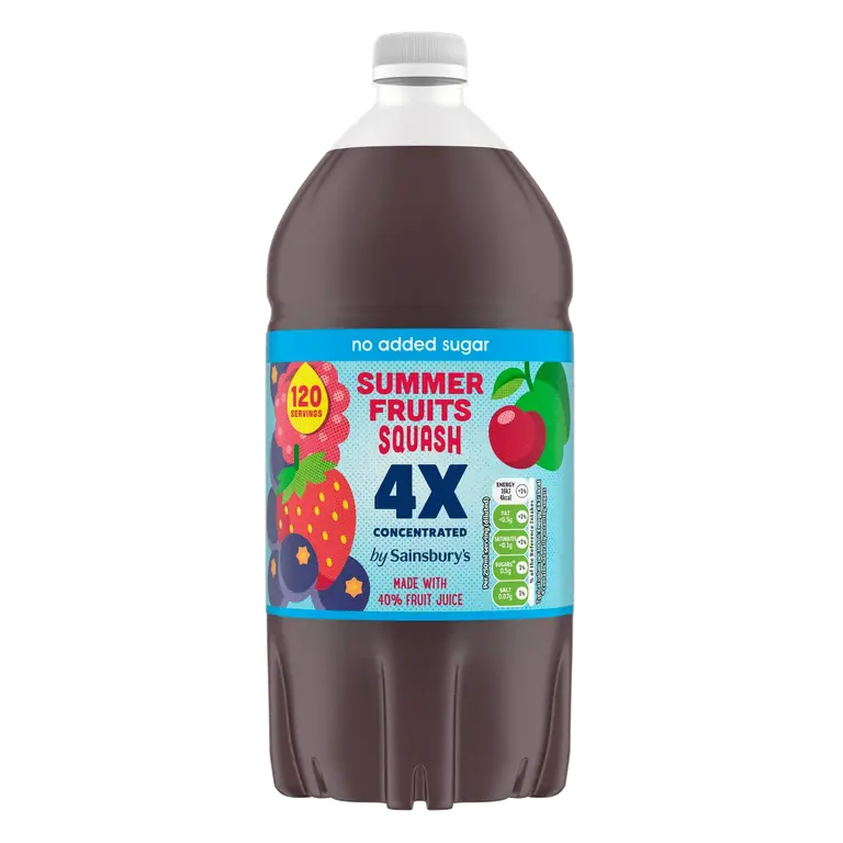 Quadruple Strength Summer Fruits Squash 1.5L