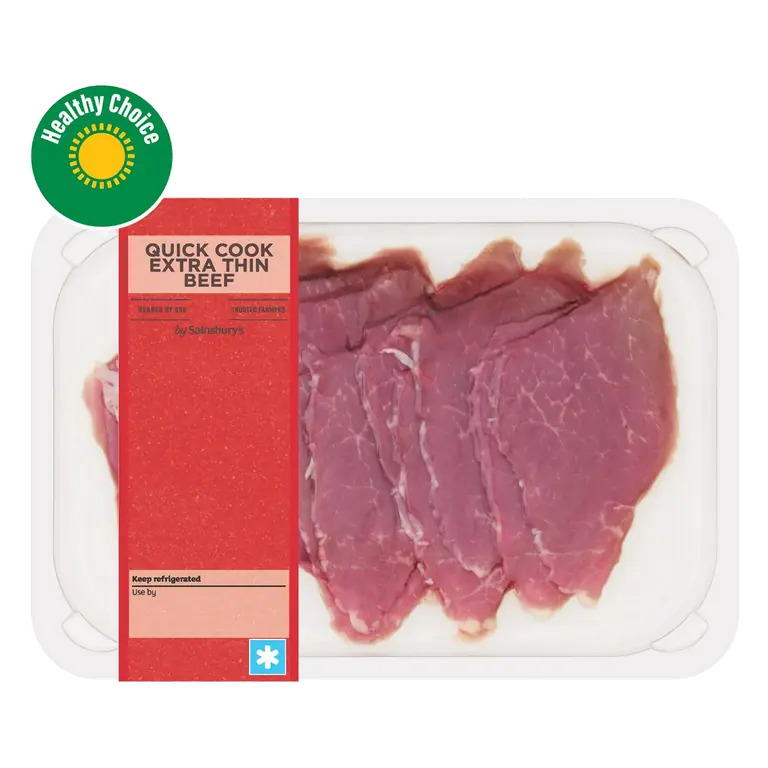 Quick Cook Extra Thin British or Irish Beef 200g