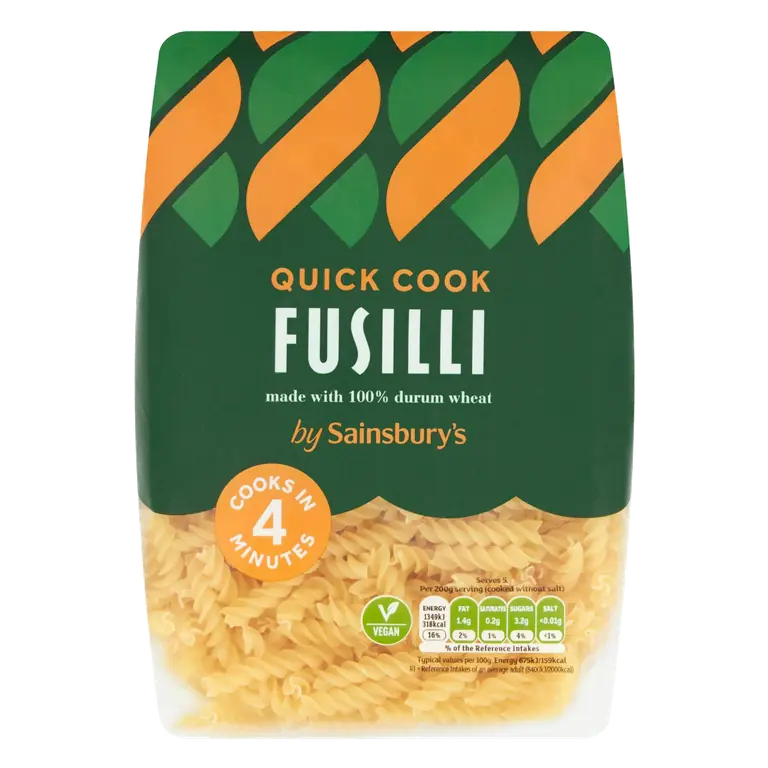 Quick Cook Fusilli Pasta 500g