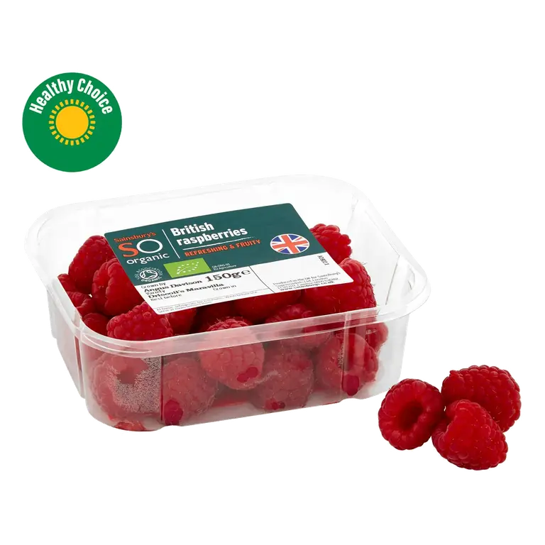 Raspberries, SO Organic 150g