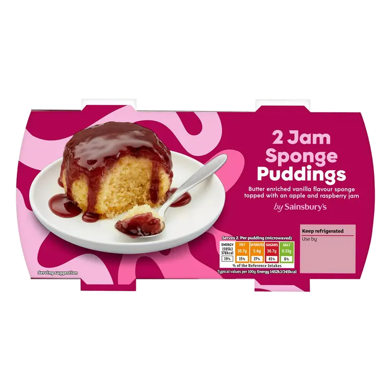 Raspberry Jam Pudding 2x110g