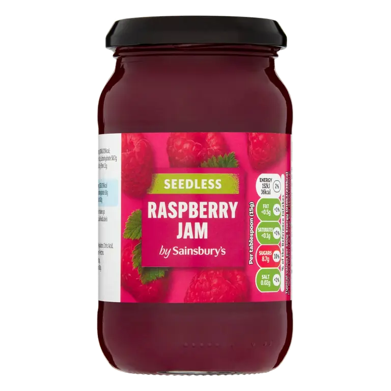 Raspberry Jam, Seedless 454g