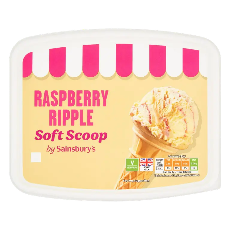 Raspberry Ripple Soft Scoop 2L