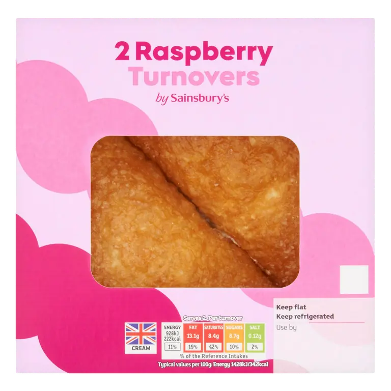 Raspberry Turnovers 2 x 65g