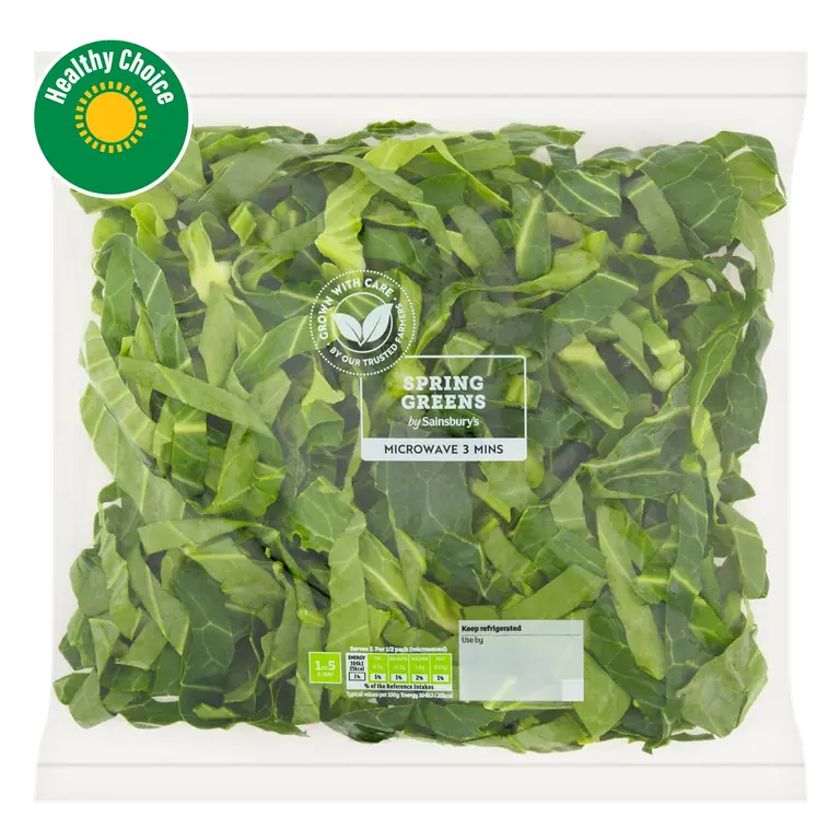 Ready Prepared Spring Greens 200g
