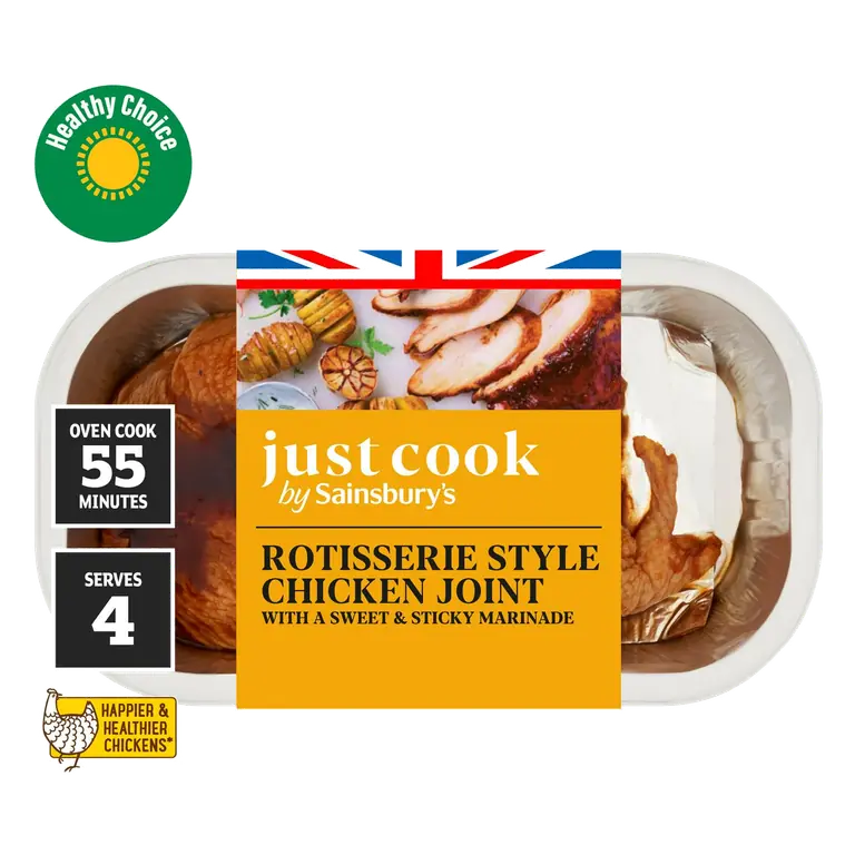 Ready to Cook Rotisserie Style British Chicken Joint with a Sweet & Sticky Marinade 500g (serves 2 to 3)