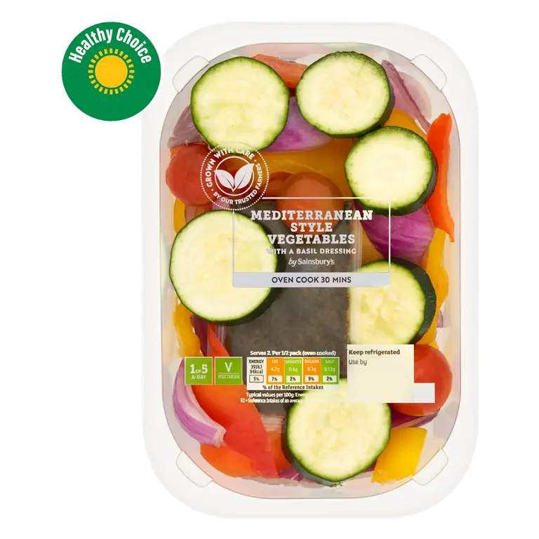 Ready To Roast Mediterranean Style Vegetables 400g (Serves 2)