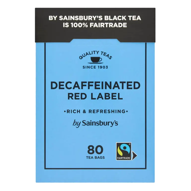 Red Label Fairtrade Decaf Tea Bags x80 250g