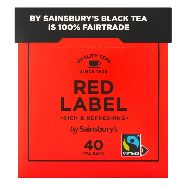 Red Label Fairtrade Tea Bags x40 125g