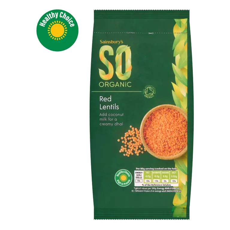 Red Lentils, SO Organic 500g