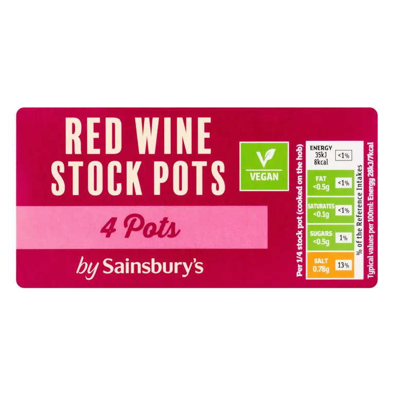 Red Wine Stockpots x4 112g