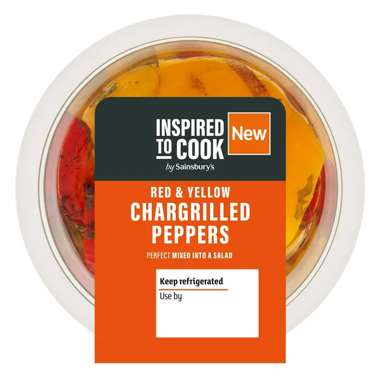 Red & Yellow Chargrilled Peppers, Inspired to Cook 115g