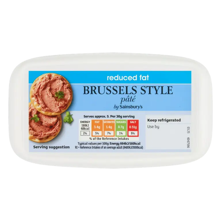 Reduced Fat Brussels Spreadable Pate 175g